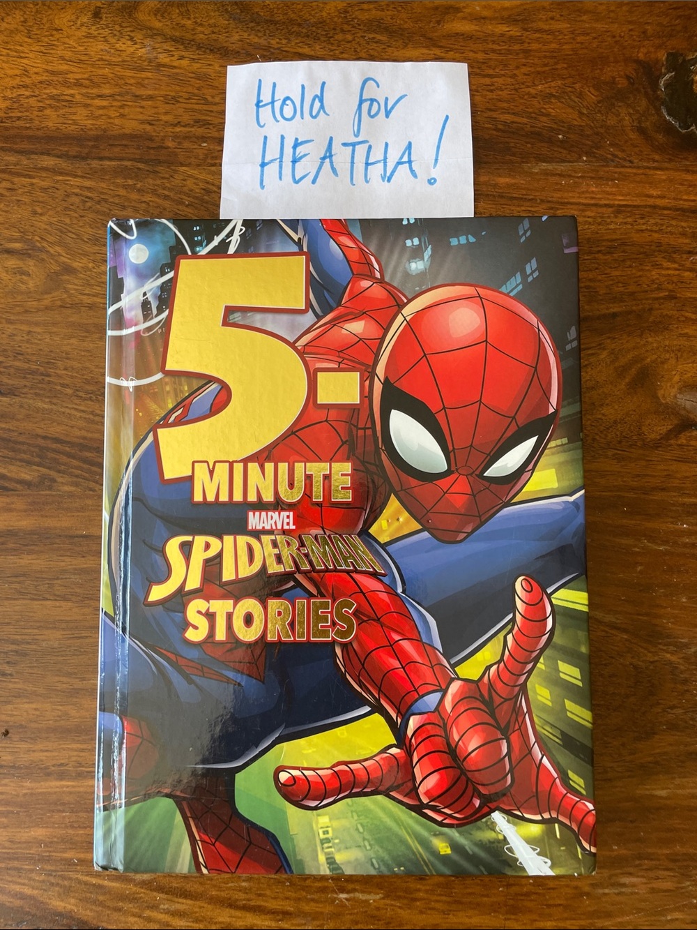 HOLD FOR HEATHA!!! Marvel Spiderman 5-Minute Stories Hardcover Book